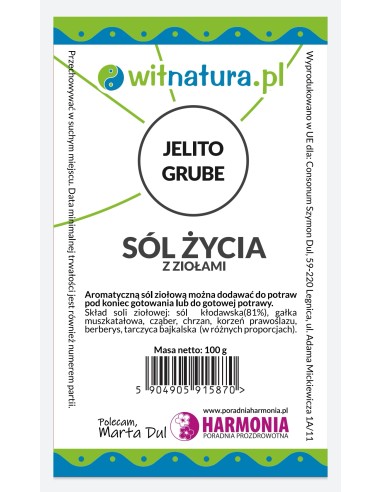 SÓL ŻYCIA "JELITO GRUBE" - WITNATURA, MARTA DUL