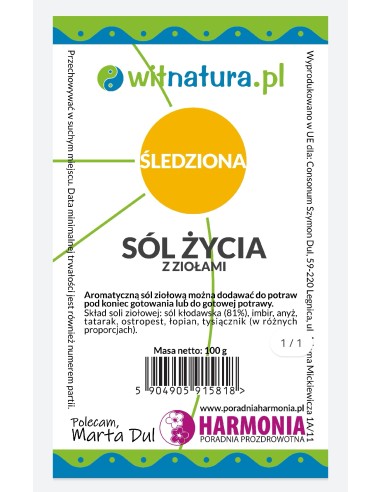 SÓL ŻYCIA "ŚLEDZIONA" - WITNATURA, MARTA DUL