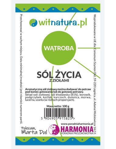 SÓL ŻYCIA "WĄTROBA" - WITNATURA, MARTA DUL