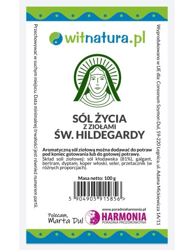 SÓL ŻYCIA "ŚW. HILDEGARDY" 100G - WITNATURA, MARTA DUL