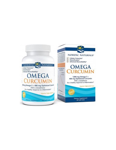 OMEGA 3 Z KURKUMINĄ I GLUTATIONEM (OMEGA CURCUMIN 60) KAPS. - NORDIC NATURALS