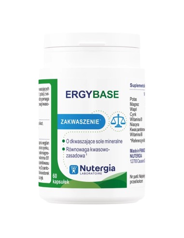 ERGYBASE - ZAKWASZENIE 60 KAPS. - NUTERGIA