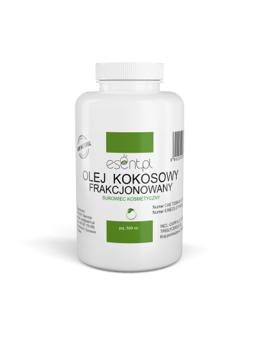 OLEJ KOKOSOWY FRAKCJONOWANY - FRAKCJA PŁYNNA 500 ML ESENT