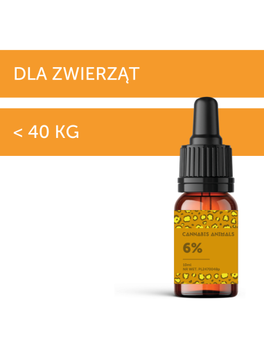 OLEJEK DLA ZWIERZĄT 6% 10ml - DOBRE KONOPIE