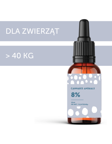 OLEJEK DLA ZWIERZĄT 8% 30ml - DOBRE KONOPIE