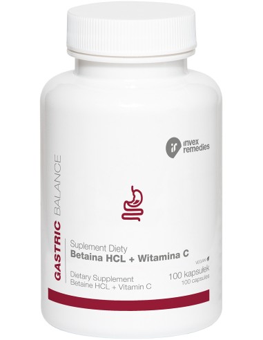 BETAINA HCL + WITAMINA C, 100kaps. - INVEX