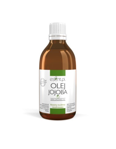 OLEJ JOJOBA TŁOCZONY NA ZIMNO, NIERAFINOWANY 250 ML. ESENT