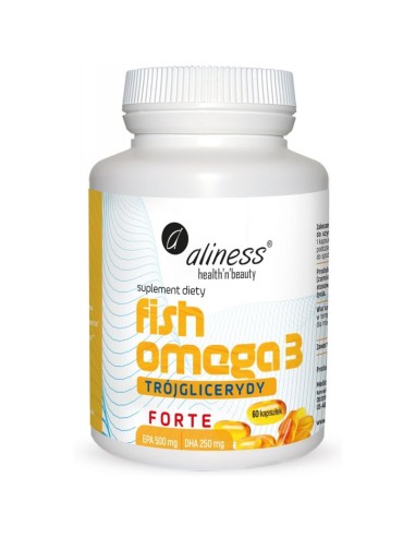 FISH OMEGA-3 FORTE TRÓJGLICERYDY 60 KAPS. ALINESS DHA EPA